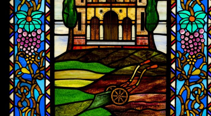 beautiful stained glass at b'nai jeshurun