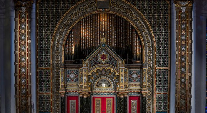 ornate designs at b'nai jeshurun