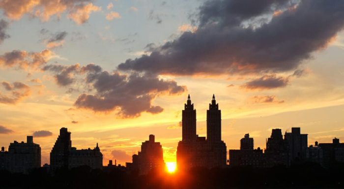 sunset manhattan