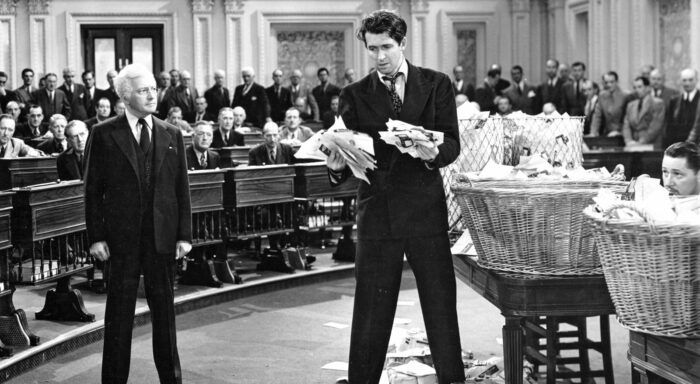 James Stewart in Mr. Smith Goes to Washington (1939), directed by Frank Capra. Columbia Pictures.